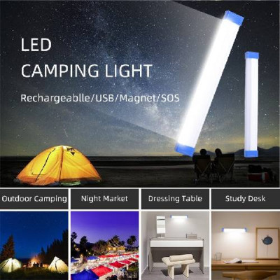 Portable LED Emergency Light Bar 52CM Magnetic USB Rechargeable Emergency Lamp