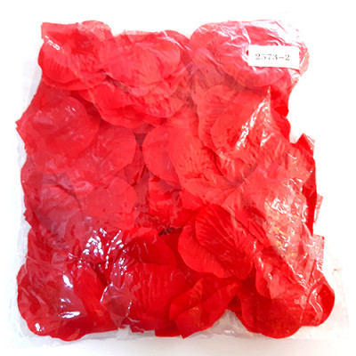 Silk Rose Petals for Decorations - Red Color 144 Petals  in a Pack