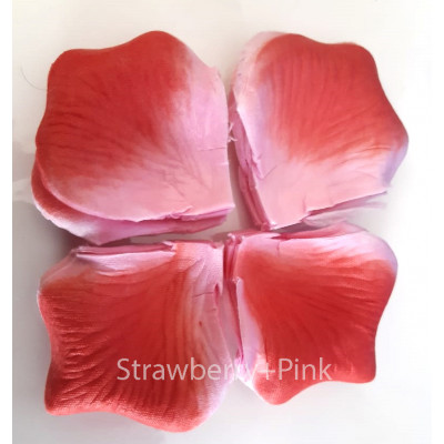 Silk Rose Petals for Decorations - 144 Petals  in a Pack