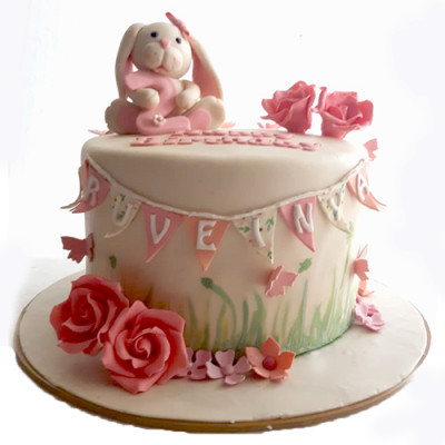 Bunny Themed Designer Birthday Cake for Girl