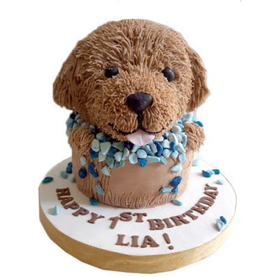 Puppy Dog Theme Birthday Cake - 2Kg