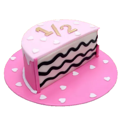 Half Year Birthday Cake for a Girl
