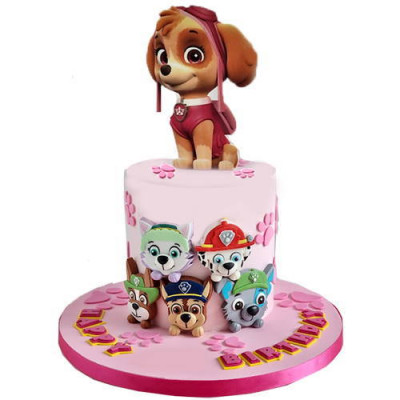 Paw Patrol Cake with Printed Topper