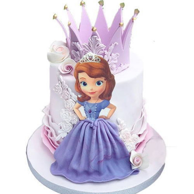Sofia the Princess Cake with Printed Topper