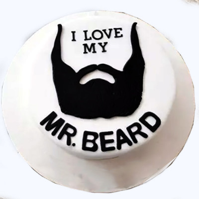 Beard Theme Cake