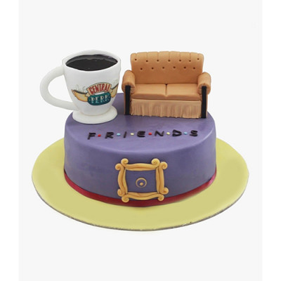 Central Perk Friends Customized Birthday Cake