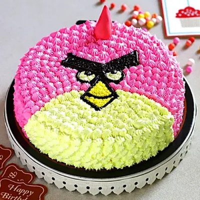 Angry Birds Buttercream Cake 