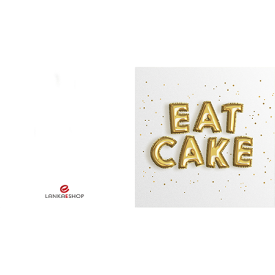 Personalized Eat Cake Card 1011