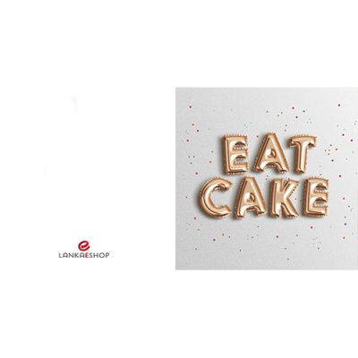 Personalized Eat Cake Card 1011