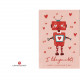 Valentine Bot Personalized Card 5004