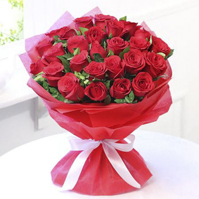 25 Red  Roses bunch 