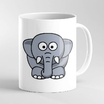 Personalized Animal Photo Mug - Elephant