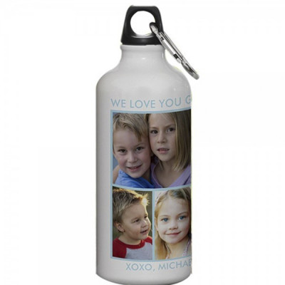 Personalized Metal Water Bottle with Image or Text.