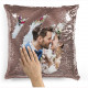 Reversible Sequin Personalized Cushion Throw Pillow