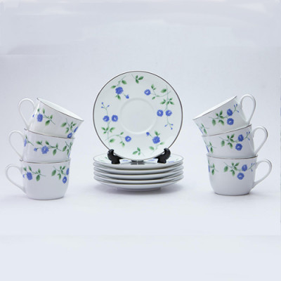 Dankotuwa Porcelain Blue Rose 12 Pcs Tea Set