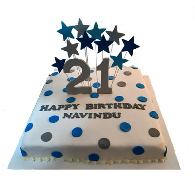 Star  Theme Birthday Cake for a Boy