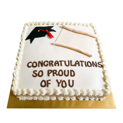 Graduation Cake with Message