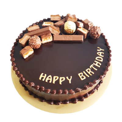 Chocolate Birthday Cake with Branded Chocolates