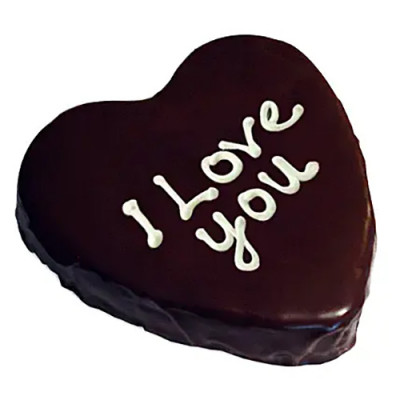 Heart Shaped Double Chocolate Love Cake