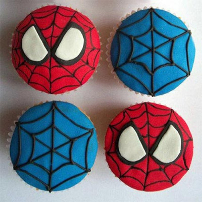 Spiderman Theme Cupcakes for kids