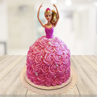 Barbie Doll Birthday Cake 