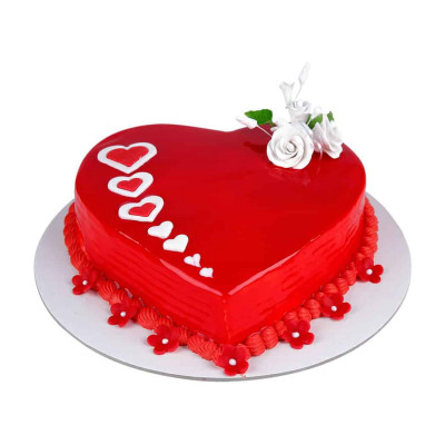 Heart Shaped Love Cake - 1Kg
