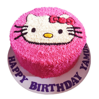 Hello Kitty Theme Birthday Cake 