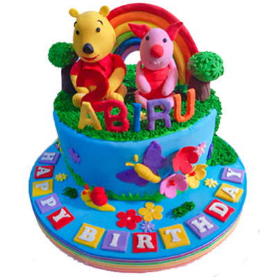 Winnie The Pooh Themed Cake 
