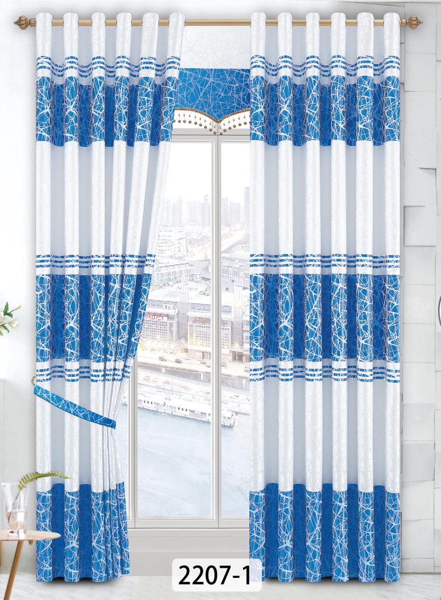 Blue And White Bedroom Living Room Window Screening Jacquard Curtains Lankae Com Online Ping Site In Sri Lanka