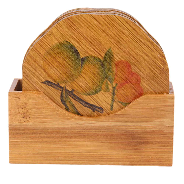 Tea Mug or Cup Coasters with Holder
