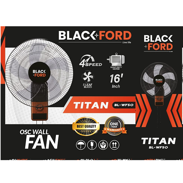 The Black Ford BL-WF50 is a wall-mounted fan