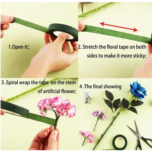 Floral tape for flower decorations
