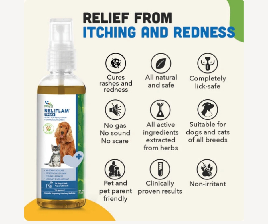 The convenient spray bottle allows for targeted application to affected areas.