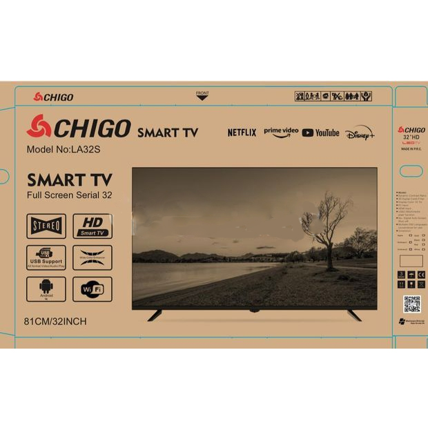 Chigo 32-inch Frameless Full HD Smart LED TV: Smart Entertainment, Sleek Design